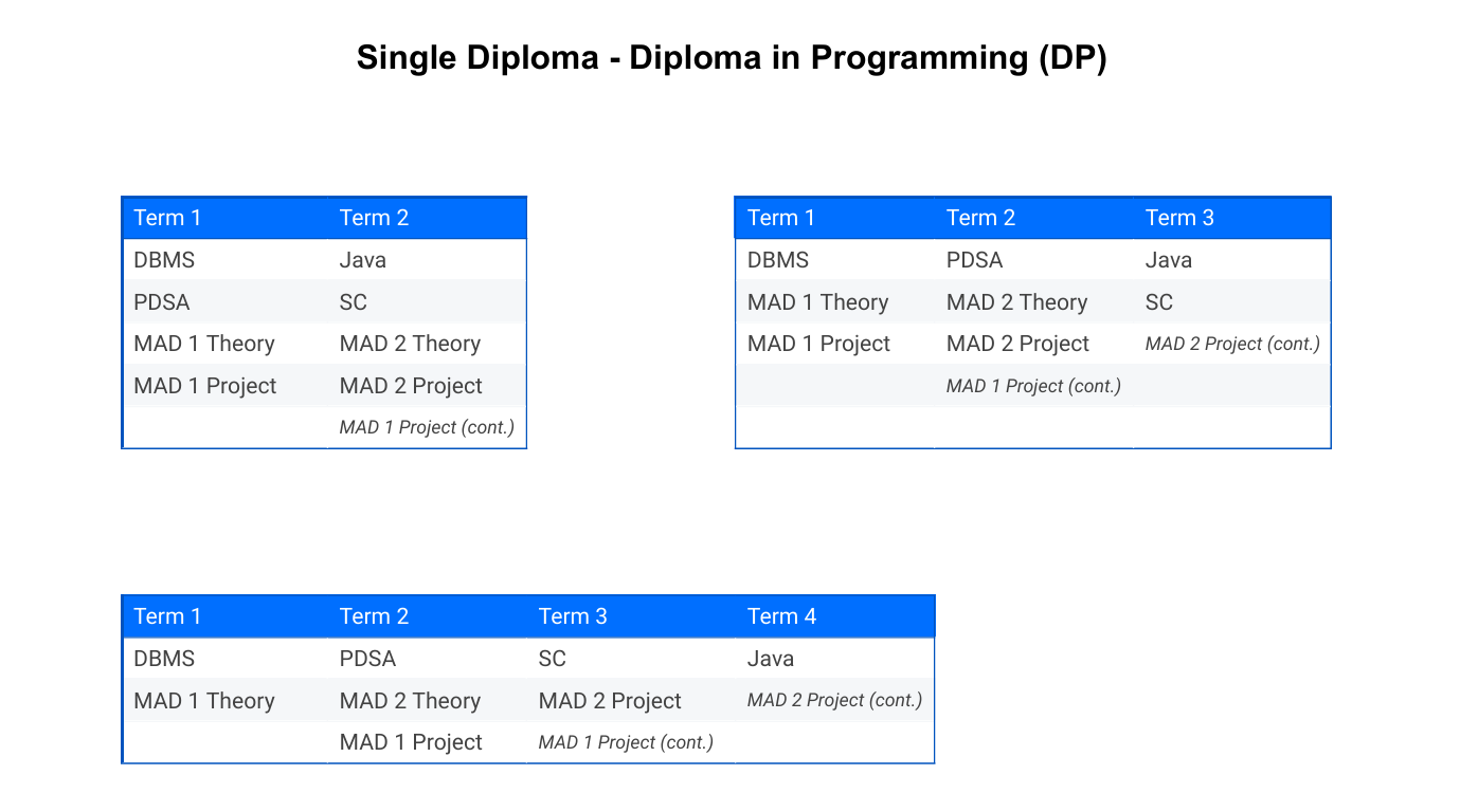 Single Diploma Programming